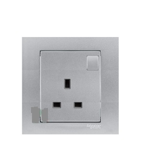 Ổ cắm đơn kiểu anh 13A với công tắc KB15_WE